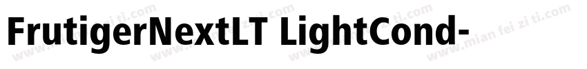 FrutigerNextLT LightCond字体转换